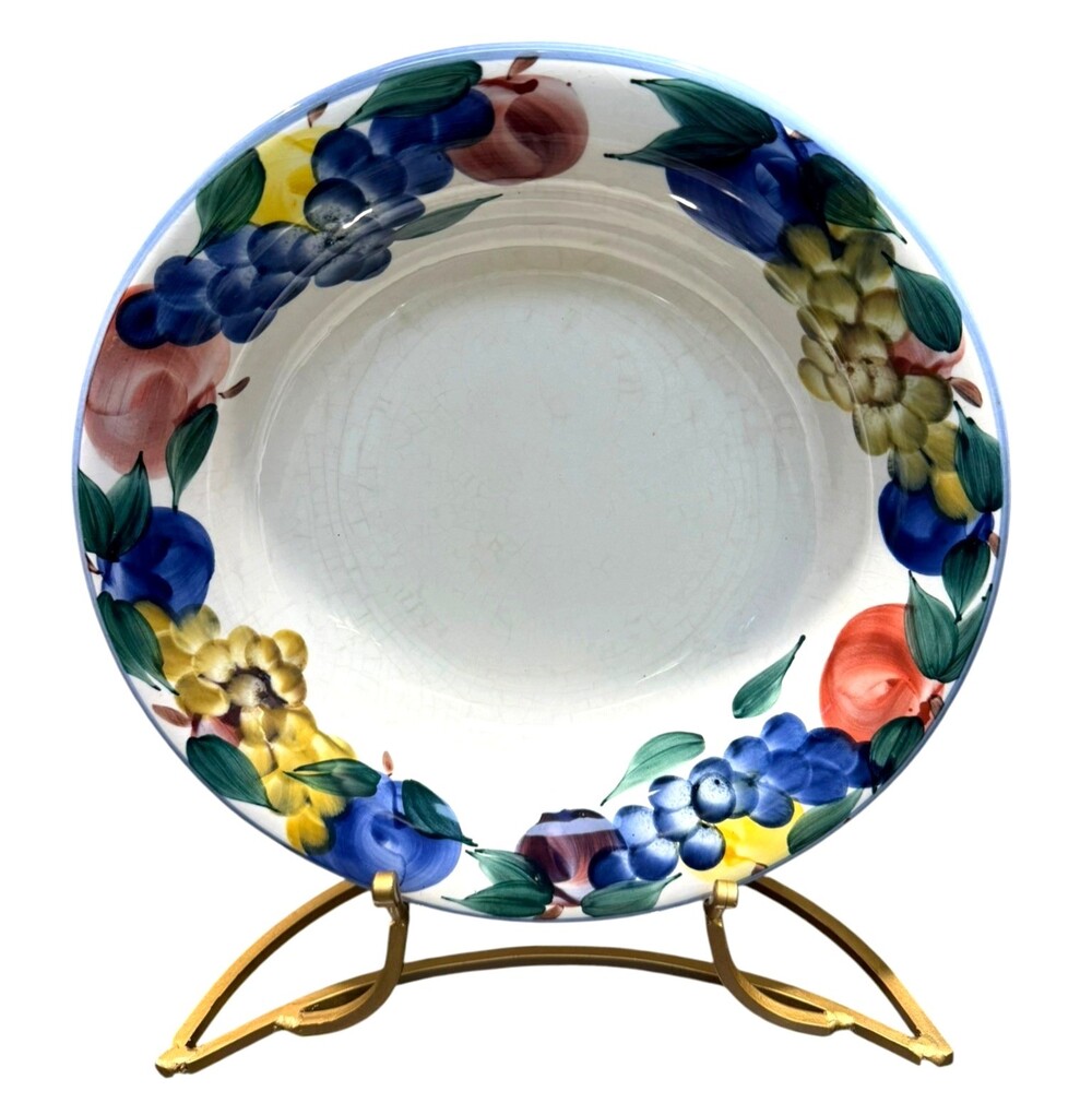 Vintage Dansk Tuscany Fruit 13.5" Large Serving Pasta Bowl Made in Italy
